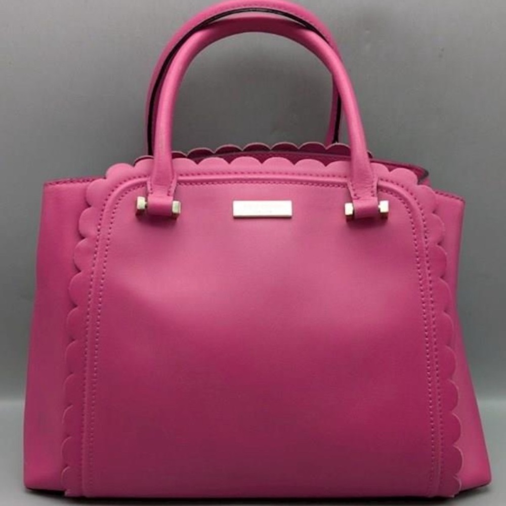 Pink Scalloped Tote Bag